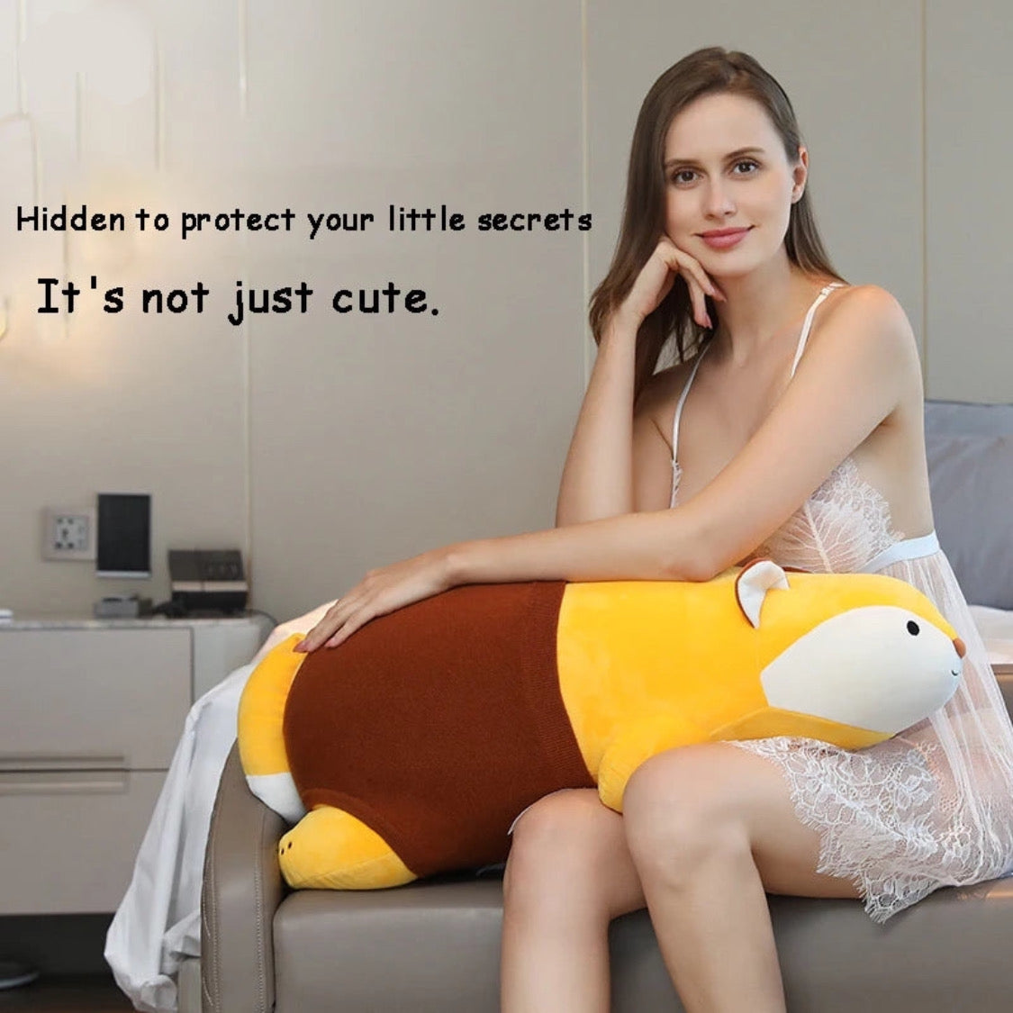 Discreet Polar Bear Pillow Remote Control Sex Machine
