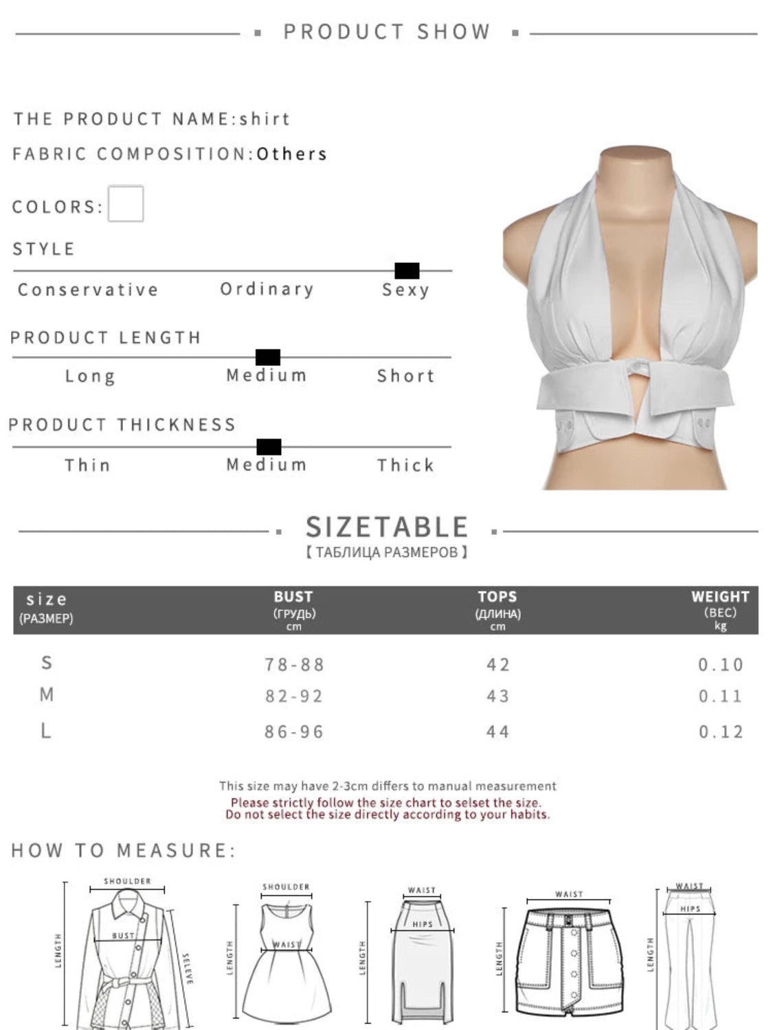 Shirt Sleeve Collar Bralet