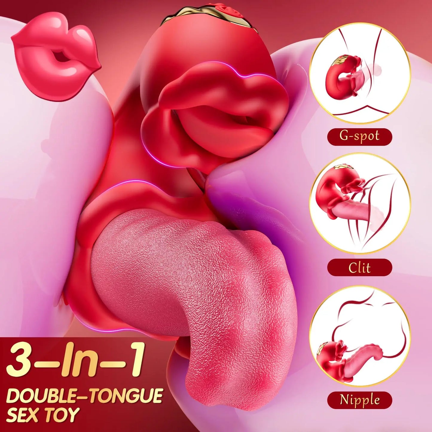 Double Trouble Tongue Vibrator